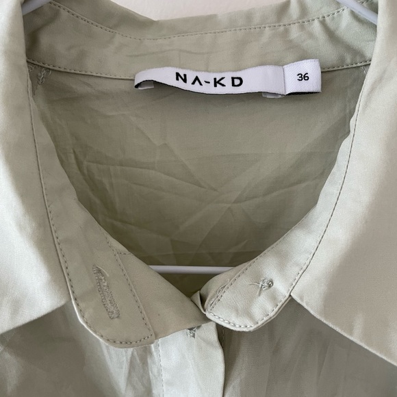 Beautiful green oversized shoulder blouse - Picture 3 of 6